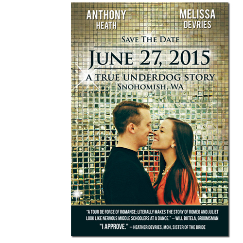 Save-the-Date Wedding Postcard