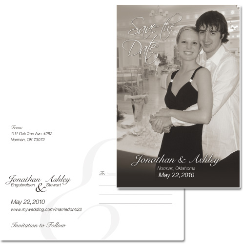 Save-the-Date Wedding Postcard