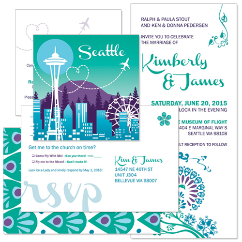 Kim & James Wedding Invitation