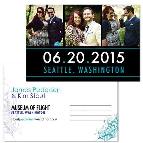 Save-the-Date Wedding Postcard