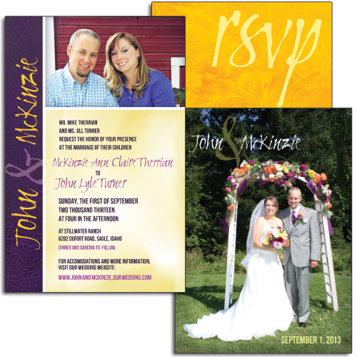 Mac & John Wedding Invitation