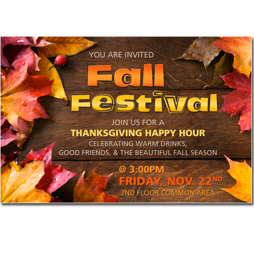 Fall Festival Happy Hour Flyer
